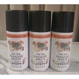Power Stick Set Of 3 Paradise Breeze Body Spray 3.5 Oz